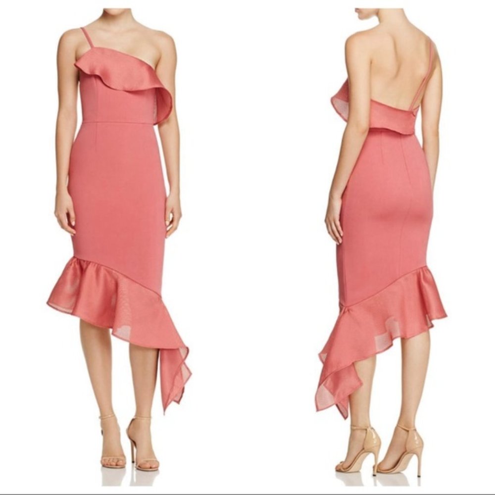 La Madison Talulah Expression Ruffle Midi Dress